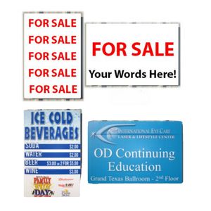 24" X 36" & 36" x 24" 4mm Simple Text Coroplastâ„¢ Sign