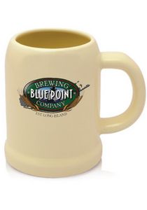 24 oz. Beige Ceramic Beer Mugs