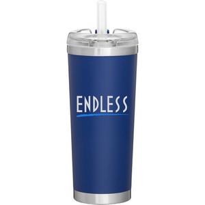 24 oz Brooklyn Travel Tumbler (Matte Blue)
