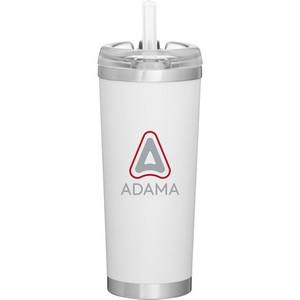24 oz Brooklyn Travel Tumbler (Matte White)