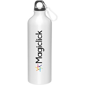 24 oz h2go Aluminum Classic Water Bottle (Silver)