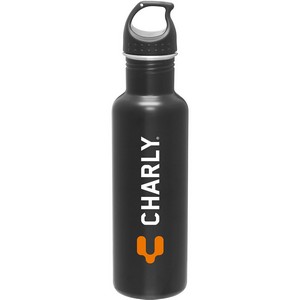 24 oz h2go Bolt Water Bottle (Matte Black)