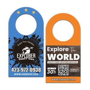 2.5" x 5" Full Color Bottle Hangers - Free Setup