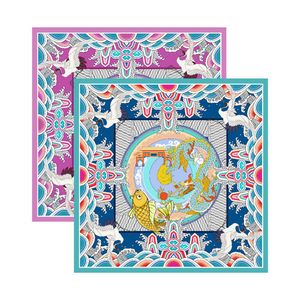 27" x 27" Custom Silk Square Scarf