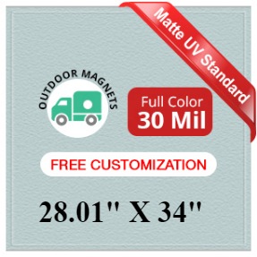 28.01 to 34 Square Inches Outdoor Magnets - 30 Mil