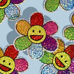 2"x2" Custom Glitter Stickers