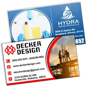 2x3.5 Business Card - Square Corners Outdoor Magnets - 30 Mil