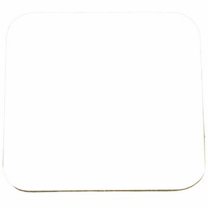 3 1/2" Square 40 Point Pulp Board Coaster