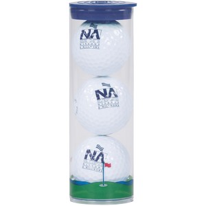3 Ball Clear Tube with Callaway Golf Balls