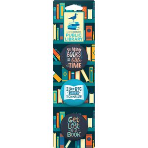 3-Pack Button Collage Card Bookmark