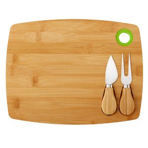 3 Piece Bamboo Cheese Board Set