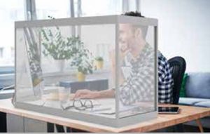 3 mm Desktop Sneeze Guards (60"x24")