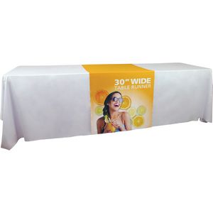 30" Wide 3-Sided Economy Coverage Table Runner