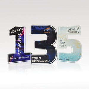 3/4" Acrylic Numerals Style 1 â€“ Traditional Series