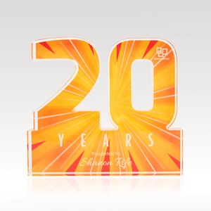 3/4" Acrylic Numerals Style 20 â€“ Plus Series