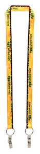 3/4" Dual LA-214 Attachment Sublimation Lanyard (QuickShip) 18-24 Days