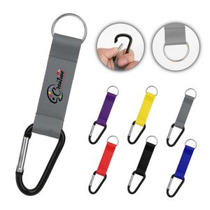 3/4" Full-Color Pocket Lanyard with Carabiner & Keyring