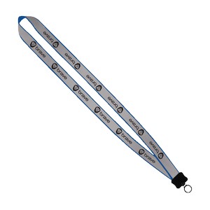 3/4" Reflective Lanyard with Plastic Clamshell & O-Ring