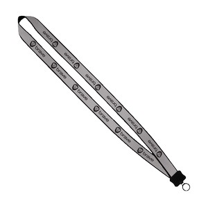 3/4" Reflective Lanyard with Plastic Clamshell & O-Ring