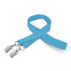 3/4" Silkscreened Flat Lanyard w/ Double Standard Attachment