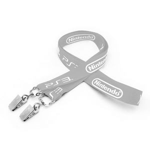 3/4" Silkscreened Flat Lanyard w/ Double Standard Attachment