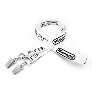 3/4" Silkscreened Flat Lanyard w/ Double Standard Attachment