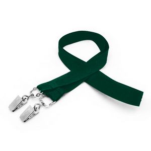 3/4" Silkscreened Flat Lanyard w/ Double Standard Attachment