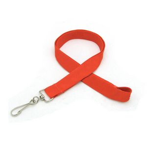 3/4" Silkscreened Tubular Lanyard w/ J Hook