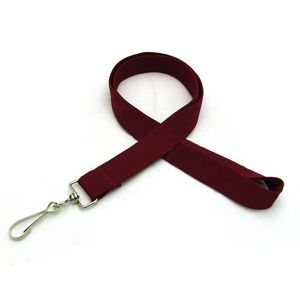 3/4" Silkscreened Tubular Lanyard w/ J Hook