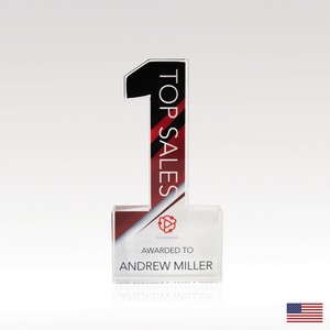 3/4" USA-Made Acrylic Numerals Style 1 â€“ Plus Series