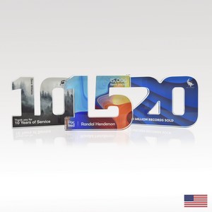 3/4" USA-Made Acrylic Numerals Style 10 â€“ Traditional Series