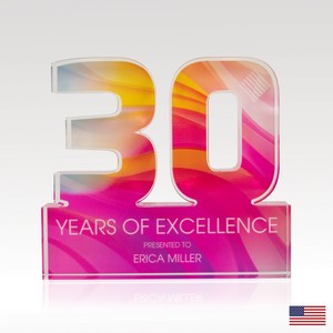 3/4" USA-Made Acrylic Numerals Style 30 â€“ Plus Series
