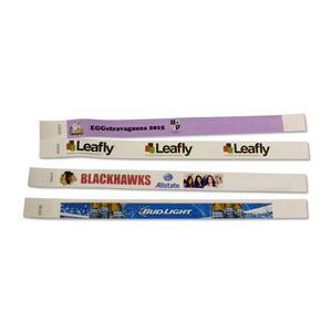 3/4" Wide Tyvek Bracelet (Full Color or Reversal)