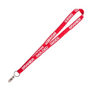3/4" Woven Text Lanyard (QuickShip) 35-42 Days