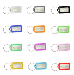 3.4 x 2" rigid Plastic Luggage Tags
