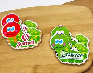 3.5" Caterpillar Shaped Logo Sugar Cookie
