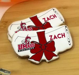 3.5" Diploma Shaped Logo Sugar Cookie