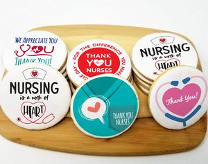 3.5" Nursing Appreciation Round Logo Sugar Cookie
