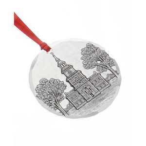 3.5" Round Aluminum Ornament