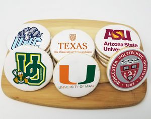 3.5" Round Graduation Logo Sugar Cookie