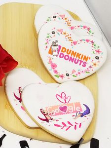 3.5" Valentine Logo Sugar Cookies