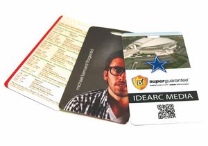 3.5" x 4" Economy Laminate Cardstock ID Card - 10 mil