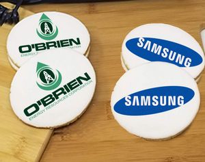 3.75" Oval Logo Sugar Cookie