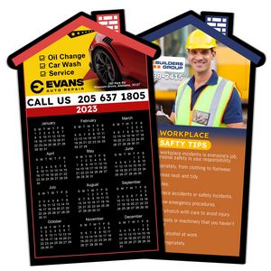 3.75x6.12 Custom House Shape Magnet - 20 Mil - 4 Color Process