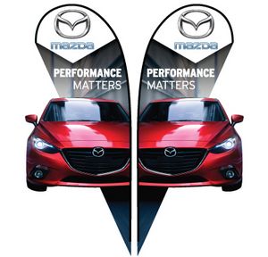 3D Custom Double Sided Teardrop Flag Kit