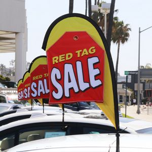 3D Mini Teardrop Flag Kit w/Window Clip