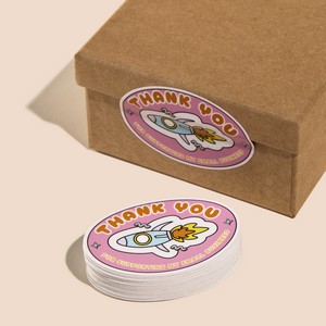 3"x2" Custom Oval Sticker (High Quantity)