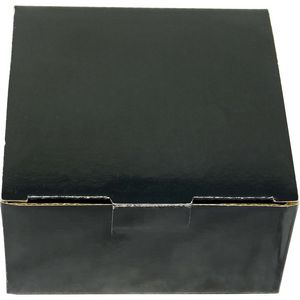 4 Acacia Wood Round Coaster Set with Black Metal Stand