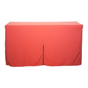 4' Fitted Table Cover with Zipper in Full Color Overall