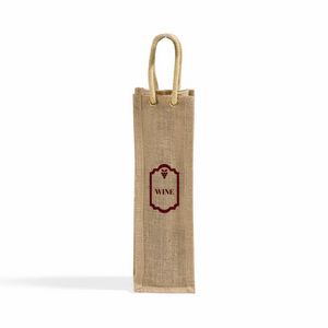 4'' Jute Wine Bag